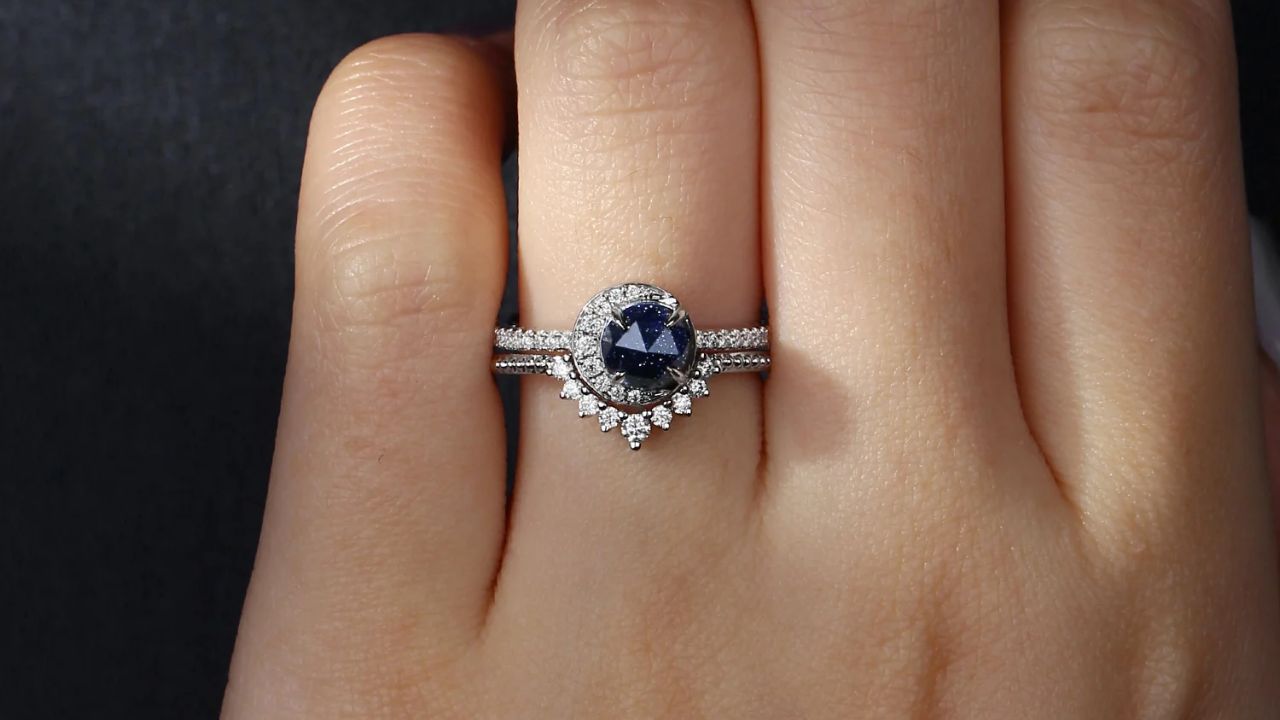 Why Are StarlandUS Blue Sandstone Engagement Rings Trending?